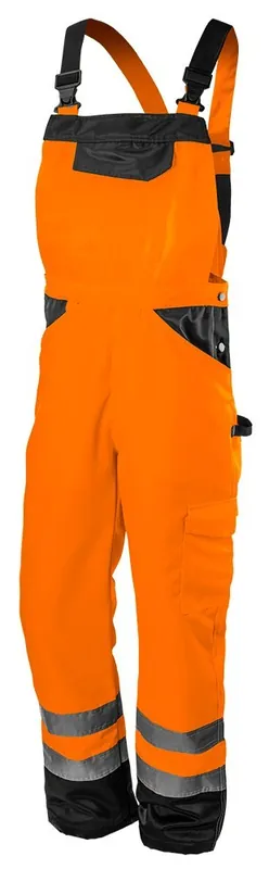 Bezpieczna płatność Ogrodniczki robocze ostrzegawcze pomarańcz XL NEO